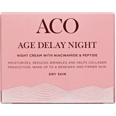 ACO Age Delay Natcreme til tør hud ACO Age Delay Natcreme til tør hud