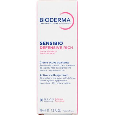 Bioderma Sensibio Defensive Rich Fugtighedscreme - Sensitiv Hud Bioderma Sensibio Defensive Rich Fugtighedscreme - Sensitiv Hud
