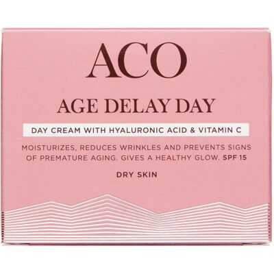 Aco Age Delay Dagcreme Tør Hud - Anti-Age, Fugt, SPF 15 Aco Age Delay Dagcreme Tør Hud - Anti-Age, Fugt, SPF 15