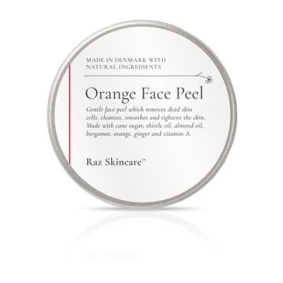 Raz Skincare Orange Face Peel - Økologisk Eksfoliering til Tør og Følsom Hud Raz Skincare Orange Face Peel - Økologisk Eksfoliering til Tør og Følsom Hud