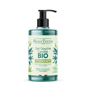 BeauTerra Organic Shower Gel Hemp & Aloe Vera 750 ml - Hudpleje