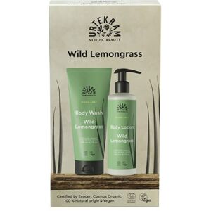 Urtekram sampak Blown Away Wild Lemongrass Body Lotion & Bodywash 200 ml + 245 ml - Hudpleje