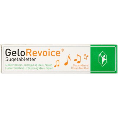 Gelorevoice Sugetabletter Citrus-Menthol Medicinsk udstyr 20 stk Gelorevoice Sugetabletter Citrus-Menthol Medicinsk udstyr 20 stk