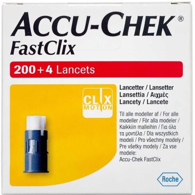 Accu Check FastClix Lancetter Boks 204 - Blodsukker Test Accu Check FastClix Lancetter Boks 204 - Blodsukker Test