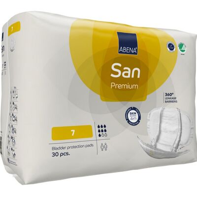 Abena San 7 Premium Gul Medicinsk udstyr 30 stk Abena San 7 Premium Gul Medicinsk udstyr 30 stk