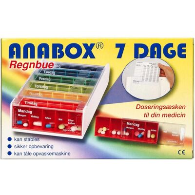 Anabox Doseringsboks Ugebox Medicinsk udstyr - Anabox - Medicinsk Udstyr Anabox Doseringsboks Ugebox Medicinsk udstyr - Anabox - Medicinsk Udstyr