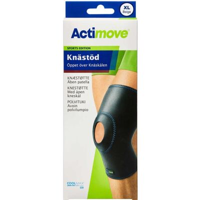 Actimove Knæstøtte Sports Edition med åben patella størrelse XL Medicinsk udstyr 1 stk Actimove Knæstøtte Sports Edition med åben patella størrelse XL Medicinsk udstyr 1 stk
