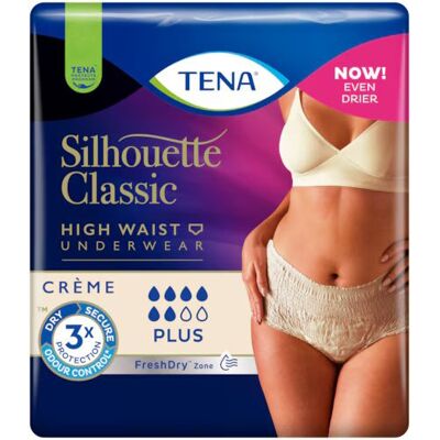 TENA Silhouette Classic Plus Highwaist Medium Medicinsk udstyr 9 stk TENA Silhouette Classic Plus Highwaist Medium Medicinsk udstyr 9 stk