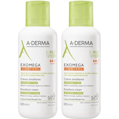 A-Derma Exomega CONTROL Cream 400 ml DUO sampak 2 x 400 ml A-Derma Exomega CONTROL Cream 400 ml DUO sampak 2 x 400 ml