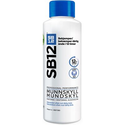 SB12 Mint Mundskyl - 12t Frisk Ånde - Fluorid SB12 Mint Mundskyl - 12t Frisk Ånde - Fluorid