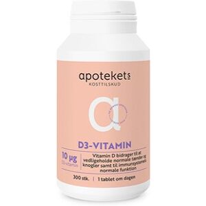 Apotekets D3-Vitamin Kosttilskud 300 stk