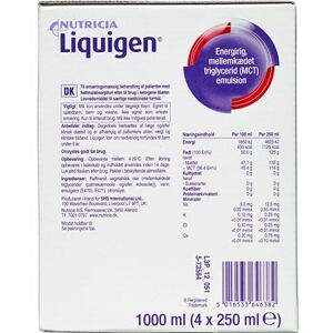 MCT Liquigen Olie 4 x 250 ml Nutricia