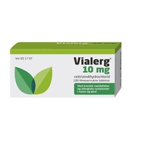 Vialerg 10 mg 100 stk Filmovertrukne tabletter