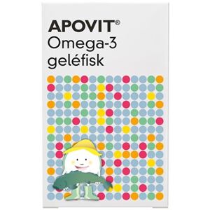 APOVIT Omega-3 Geléfisk Kosttilskud 30 stk - Fiskeolie