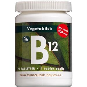 Grønne Vitaminer B12-Vitamin Tabletter 500 µg Kosttilskud 90 stk - B-Vitaminer