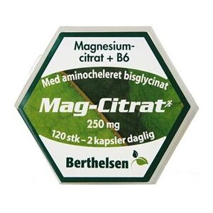 Berthelsen Mag-Citrat Kosttilskud 120 stk - Magnesiumtilskud - Magnesiumtilskud