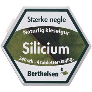 Berthelsen Naturlig Silicium Kosttilskud 240 stk - Hår og negle vitaminer - Vitaminer til huden - Hår vitamin, vitaminer til negle