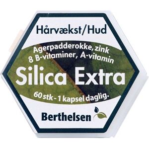 Berthelsen Silica Extra Kosttilskud 60 stk - Hår og negle vitaminer - Vitaminer til huden - Hår vitamin, vitaminer til negle