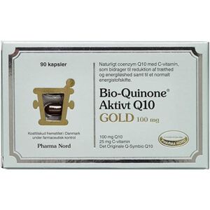 Bio-Quinone Aktivt Q10 Gold kapsler Kosttilskud 90 stk Pharma Nord
