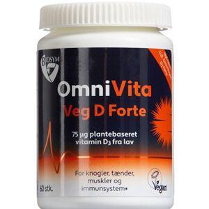 Biosym OmniVita Veg D Forte Kosttilskud 60 stk