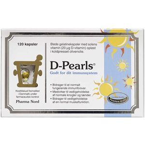 Pharma Nord D-Pearls 20 mikg. kapsler Kosttilskud 120 stk - D-Vitamin Børn - Boost immunforsvar