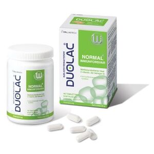 Duolac Normal + Immunforsvar Kosttilskud 40 stk - Mælkesyrebakterier - Boost immunforsvar