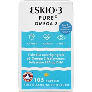 Eskio-3 Pure Omega-3 Kosttilskud 105 stk - Fiskeolie