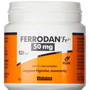 vitabalans Ferrodan Fe2 + 50 mg Kosttilskud 120 stk - C-Vitamin - Jerntilskud - Vit C