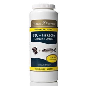 Fitness Pharma Q 10 med fisk Kosttilskud 150 kap. - Fiskeolie