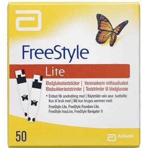 FreeStyle Lite Teststrimler Medicinsk udstyr 50 stk - Blodsukkermåler