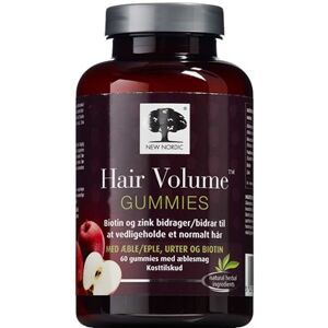 New Nordic Hair Volume Gummies Kosttilskud 60 stk - Hår og negle vitaminer - Vitaminer til huden - Hår vitamin, vitaminer til negle