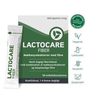 Lactocare Fiber Breve Kosttilskud 30 stk - Fibertilskud