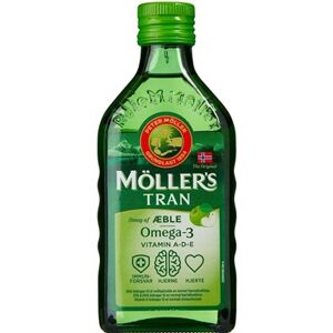 Möller's Møllers tran apple Kosttilskud 250 ml - Omega 3 - Omega 3 6 9 -