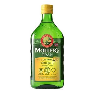 Möller's Møllers Tran Omega-3 flydende citrus Kosttilskud 250 ml - Fiskeolie