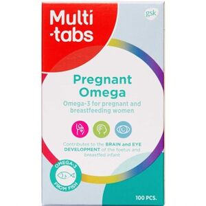 Multi-tabs Pregnant Omega Kosttilskud 100 stk - Omega 3 - Omega 3 6 9 - - Gravid vitaminer, kosttilskud gravid