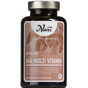 Nani Hår Multivitamin Kapsler Kosttilskud 120 stk - Hår og negle vitaminer - Vitaminer til huden - Hår vitamin, vitaminer til negle