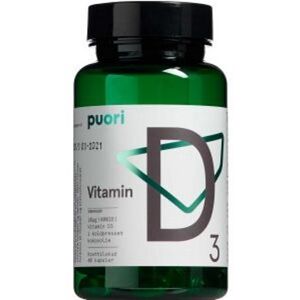 Puori Vitamin D3 10 µg Kosttilskud 60 kapsst - D-Vitamin Børn