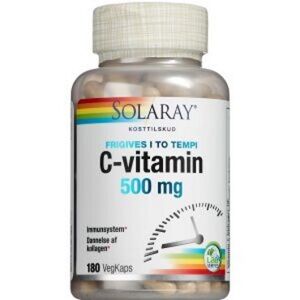 Solaray C-Vitamin 500 mg Kosttilskud 180 stk - Vitaminer - Vit C