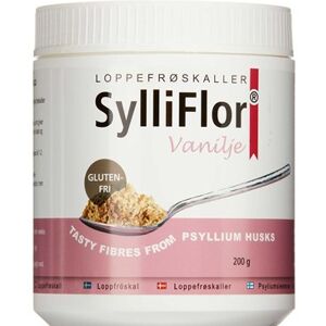 Sylliflor vanilje Kosttilskud 200 g - Loppefrøskaller