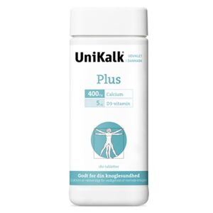 UniKalk Plus Kosttilskud 180 stk - D-Vitamin Børn - Gravid vitaminer, kosttilskud gravid