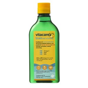 Vitacare levertran citrus Kosttilskud 375 ml - Fiskeolie