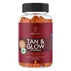 VitaYummy Tan & Glow Tropical Kosttilskud 60 stk - A-Vitamin
