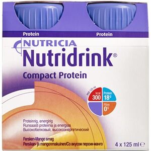 Nutridrink Compact Protein Fersken/Mango 4 x 125 ml