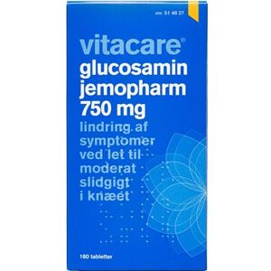 VitaCare "Glucosamin JemoPharm 750 mg 180 stk Filmovertrukne tabletter