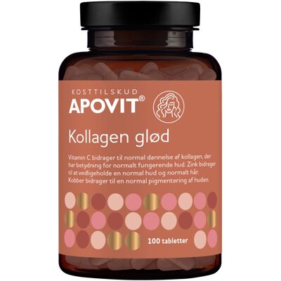 Apovit Kollagen Glød Kosttilskud 100 stk Apovit Kollagen Glød Kosttilskud 100 stk