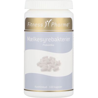 Fitness Pharma - Mælkesyrebakterier Probiotika 100 stk Fitness Pharma - Mælkesyrebakterier Probiotika 100 stk