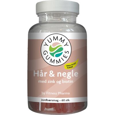 Fitness Pharma Hår og Negle Gummies Kosttilskud 60 stk Fitness Pharma Hår og Negle Gummies Kosttilskud 60 stk