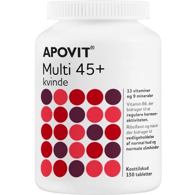 Apovit Multi 45+ Kvinde Kosttilskud 150 stk Apovit Multi 45+ Kvinde Kosttilskud 150 stk
