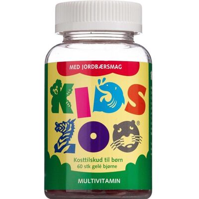Kids Zoo Multivitamin - Jordbærsmag - Multivitamin til børn Kids Zoo Multivitamin - Jordbærsmag - Multivitamin til børn