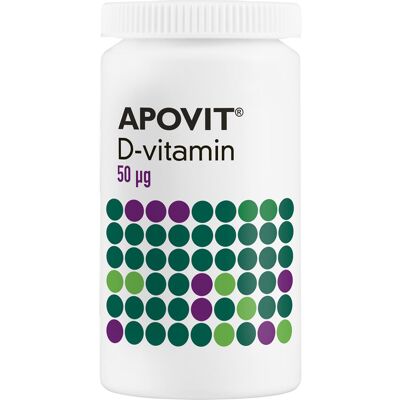 Apovit D3-vitamin 50 mikg Kosttilskud 200 stk Apovit D3-vitamin 50 mikg Kosttilskud 200 stk